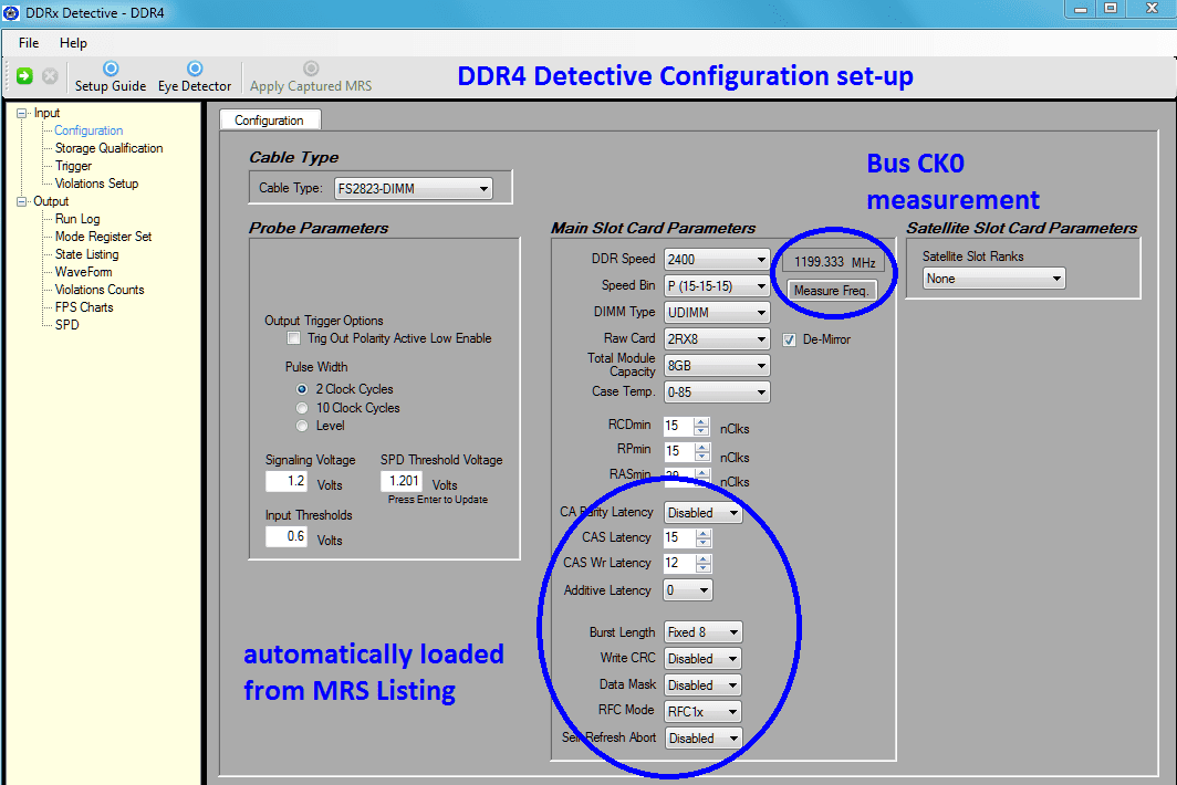 DDR4 Configuration Set Up