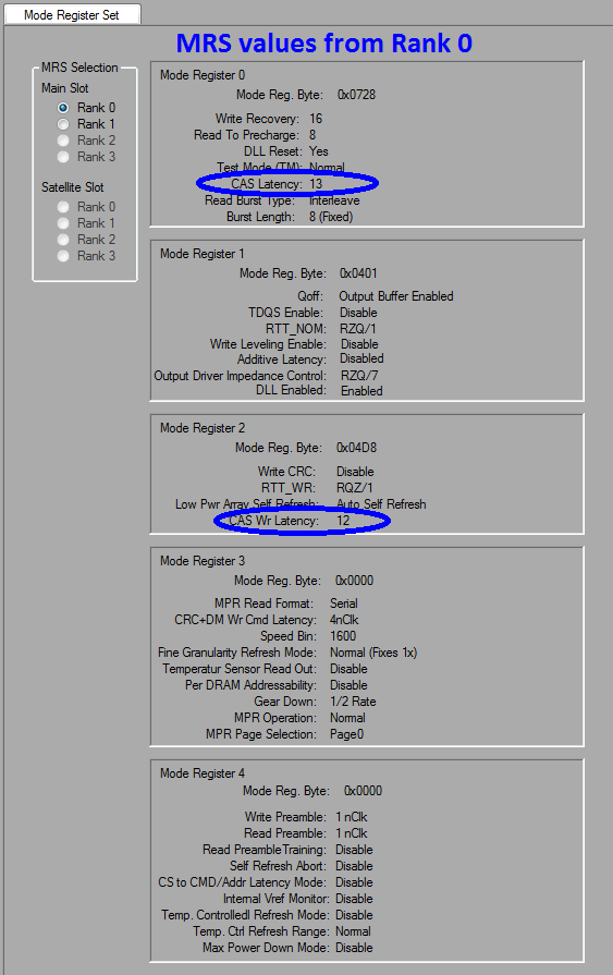 DDR4 Detective MRS Listing