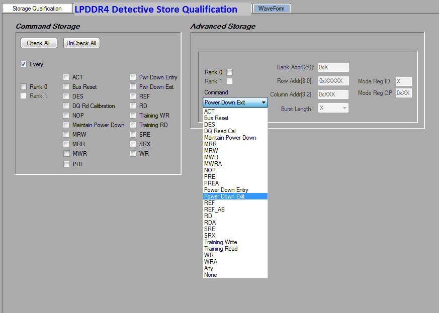 LPDDR4 Detective Store Qualification