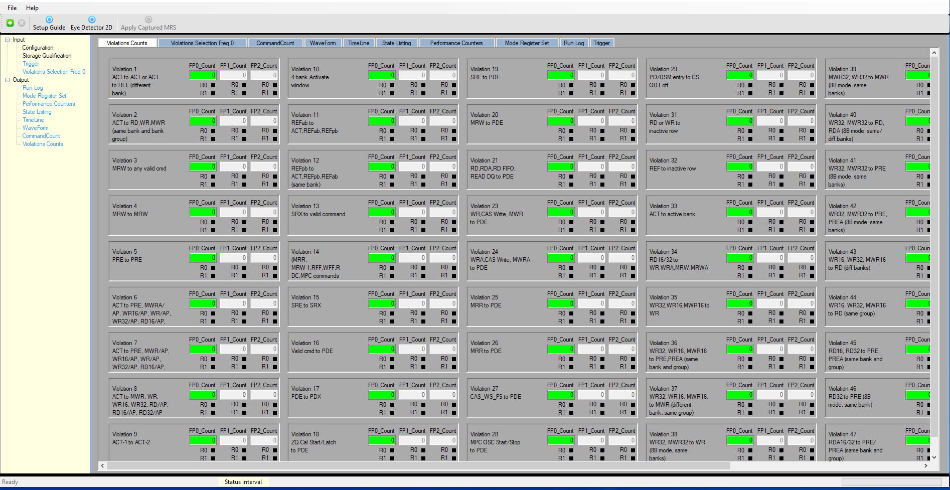 LPDDR5 Violation Scoreboard