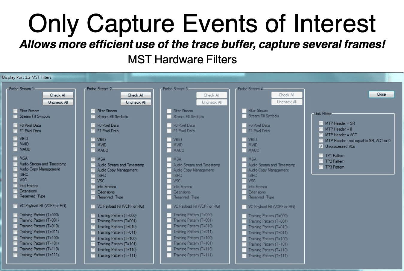 MST Hardware Filters