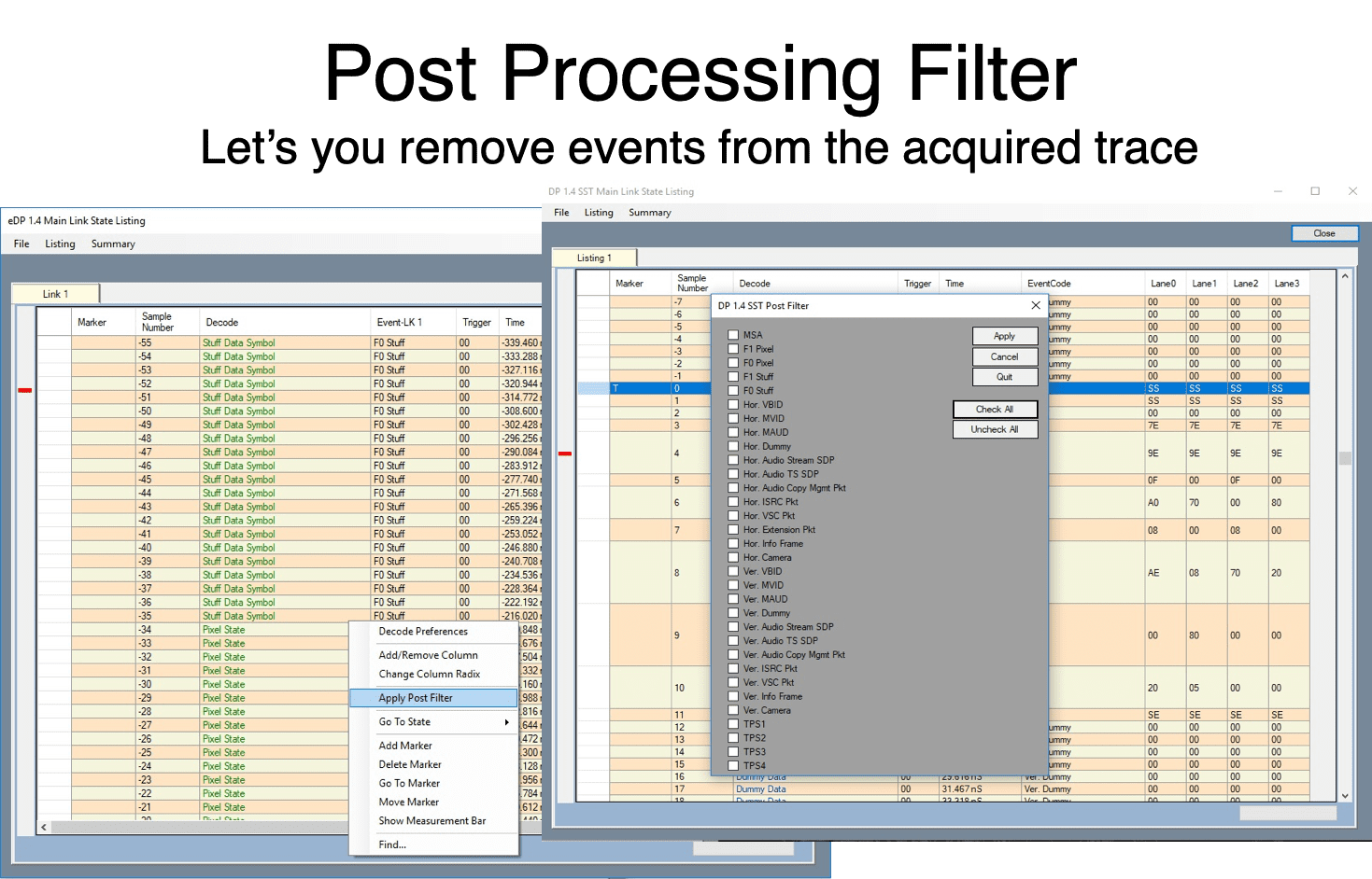 Post Processing Filter
